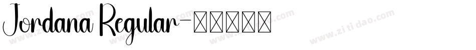 Jordana Regular字体转换